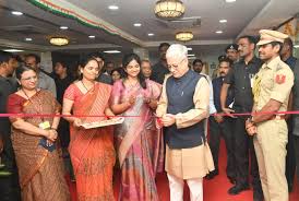 Governor Jishnu Dev Varma inaugurated the calligraphy exhibition