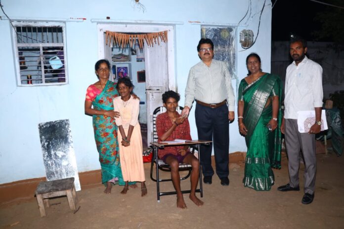 A collector who went to the home of a tenth standard student