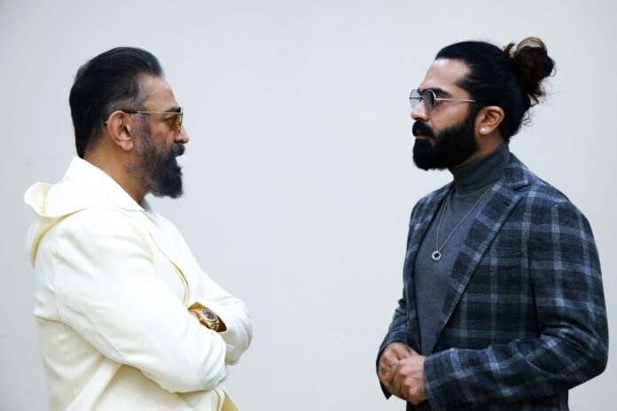 Kamal Haasan has released the first single 'Jingucha' from 'Thug Life'.