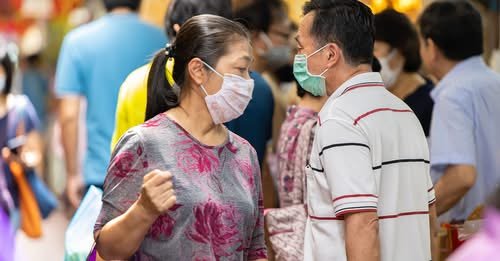 Covid cases in Hong Kong and Singapore