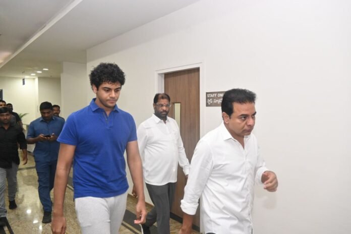 KTR Vaddiraju reaches AIG Hospital in Gachibowli