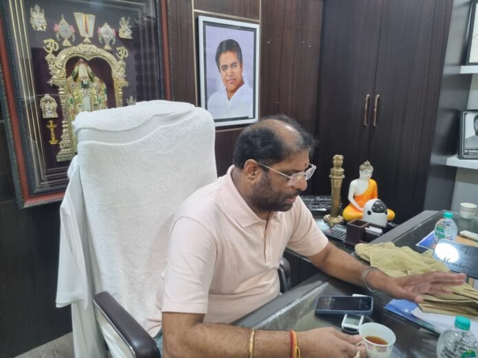 MP Vaddiraju reviews flood situation in Khammam district with Collector Durisetty