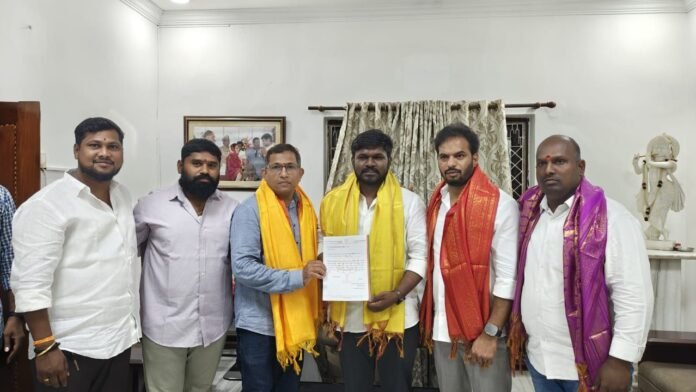 Gummadi Sai Sukumar Patel elected as BJYM Kondapur division president