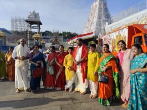 MP Vaddiraju visits Srivarani with family members