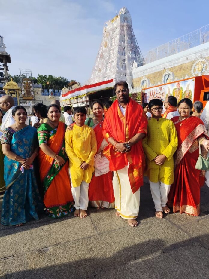 MP Vaddiraju visits Srivarani with family members