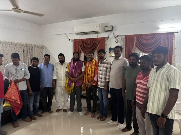 MP Vaddiraju honours GMA Convener Rajinikanth