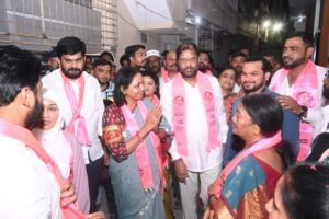 MP Vaddiraju's election campaign with BRS candidate Sunitha