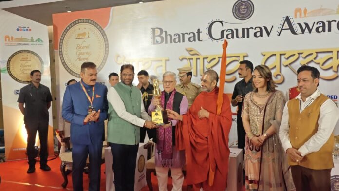 MP Vaddiraju honored with Lifetime Achievement Award – Bharat Gaurav Foundation