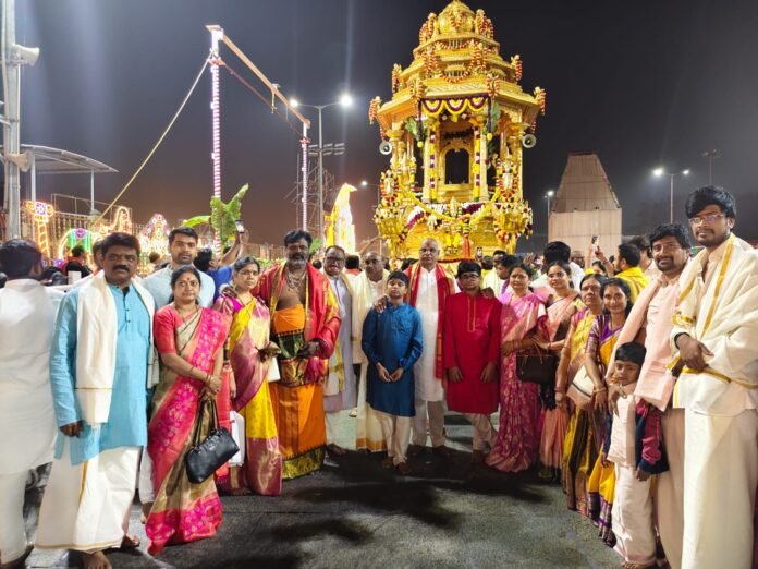 MP Vaddiraju Ravichandra visits Tirumala with family on the occasion of Mukkoti Ekadashi