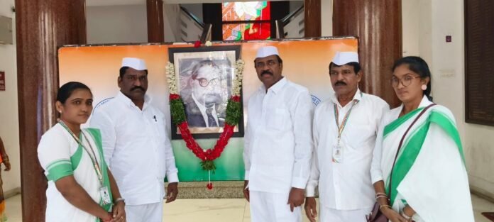Tributes paid to Dr. Ambedkar on his death anniversary — Seva Dal President Middela Jitender
