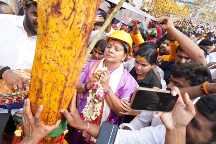 Brave women who stood up and fought for the nation.. Sammakka, Saralamma: Telangana Jagruti President Kavitha