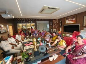 Former ministers and dignitaries pay courtesy call on MP Vaddiraju's residence