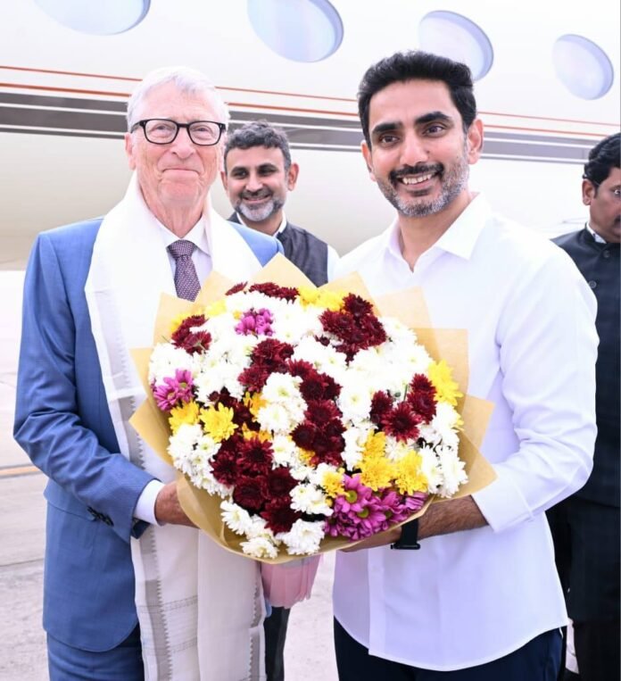 Minister Lokesh welcomes Bill Gates