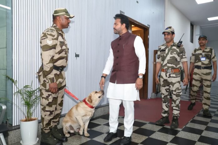 Union Minister Rammohan Naidu with Rocky