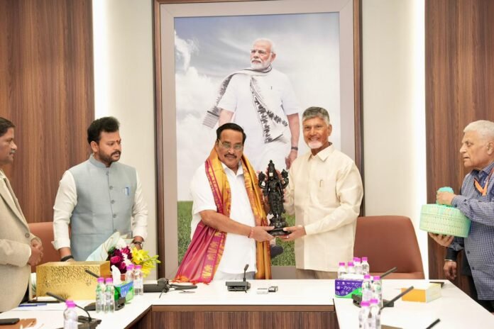 Union Minister CR Patil meets CM Chandrababu Naidu