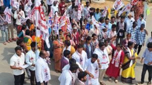 Jana Sena Party holds huge nomination rally in Mahabubnagar