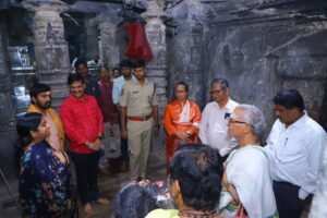 Devotees should be provided with smooth darshan through coordination – Vemulawada ASP Ruthvik Sai IPS, Additional Collector Gaddam Nagesh