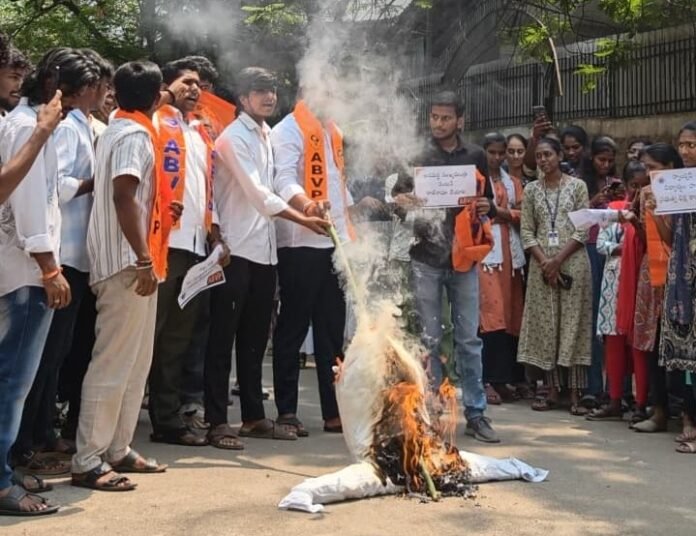 Scholarships are not charity for students, but a right— ABVP Secunderabad District Convener, Balakrishna