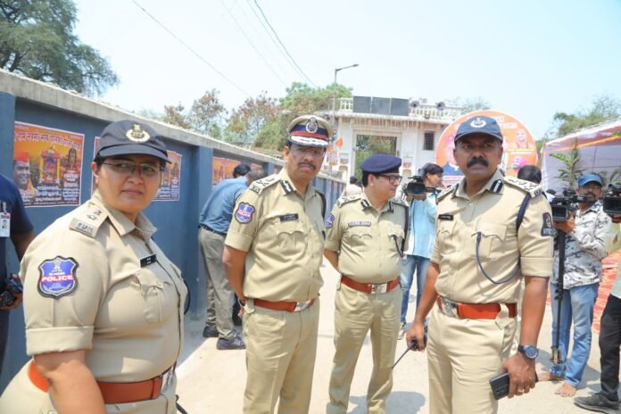 CP Inspects Arrangements for Ram Navami Procession