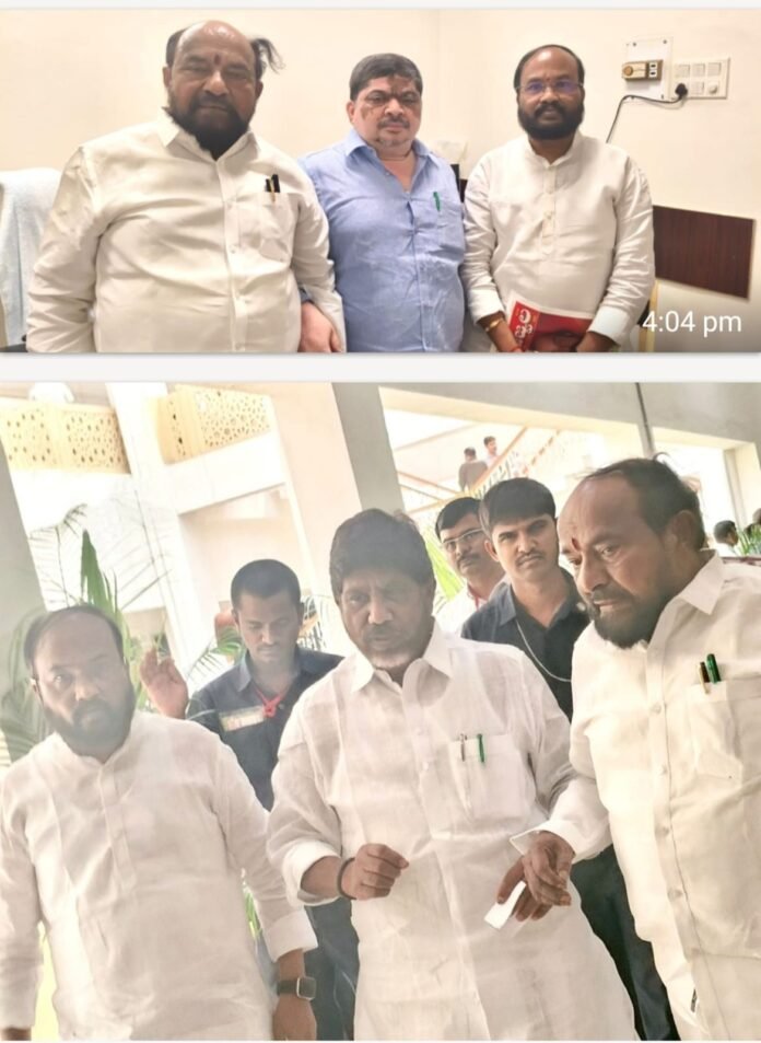 Rajya Sabha MP R. Krishnaiah met Deputy CM and Minister Ponnam Prabhakar.