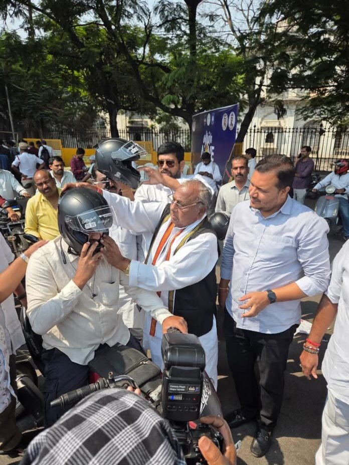 Wear a helmet – reach your destination safely.