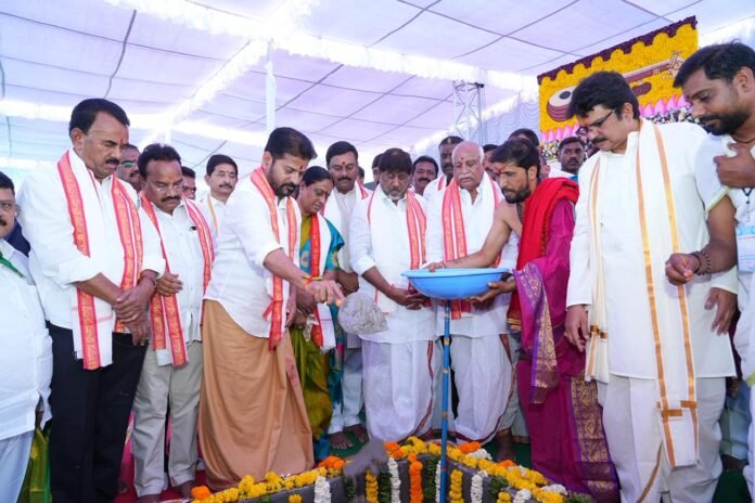 CM Revanth lays foundation stone for various development works