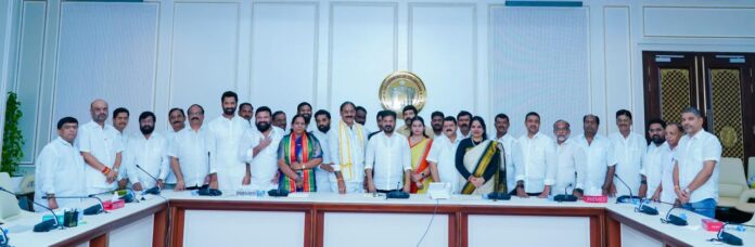 Corporation Chairpersons Paid a Courtesy Call on Chief Minister Revanth Reddy.