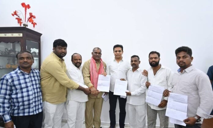 A Towering Pillar of Support for Workers – ₹5 Lakh Insurance Distributed Following KTR's Call