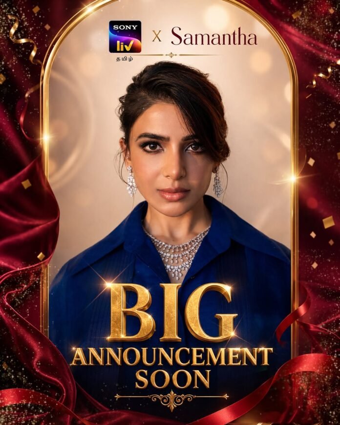 Heroine Samantha in an exciting project on SonyLIV. Heroine Samantha in an exciting project on SonyLIV.