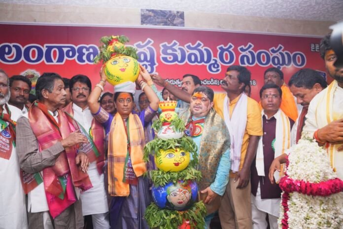 Grand commencement of Golconda Bonalu; Ministers offer the first Bonam to the Goddess. Grand commencement of Golconda Bonalu; Ministers offer the first Bonam to the Goddess.