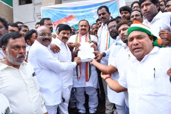 Action should be taken against Chinna Reddy for making inappropriate remarks about the Congress party: Wanaparthy MLA Tudi Megha Reddy.