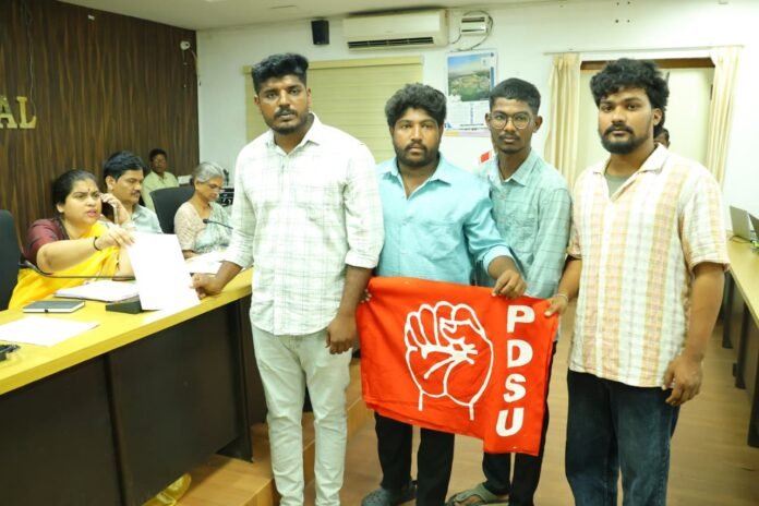 Increase seats in welfare hostels in the district: PDSU Warangal district committee demands. Increase seats in welfare hostels in the district: PDSU Warangal district committee demands.