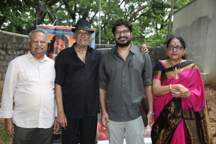 The song ‘Coco Kokoroko’ from the film *Mugguru Kothulu*, launched by Rajendra Prasad. The song ‘Coco Kokoroko’ from the film *Mugguru Kothulu*, launched by Rajendra Prasad.