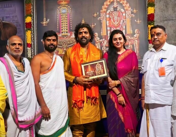 Actress Namitha in Shivayya's service