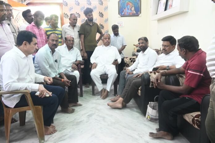 MP Vaddiraju, MLC Tata Madhu, and former MLA Kandala pay tribute to Supriya. MP Vaddiraju, MLC Tata Madhu, and former MLA Kandala pay tribute to Supriya.