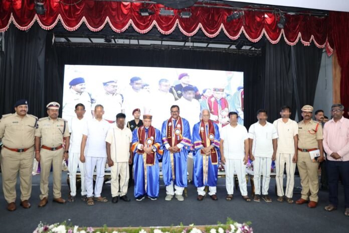 Higher education from prison... 10 inmates receive PG degrees.