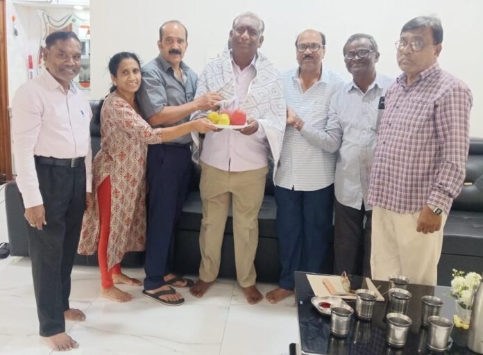 Grand felicitation for Kola Annareddy, who secured second place in the Red Cross elections Grand felicitation for Kola Annareddy, who secured second place in the Red Cross elections