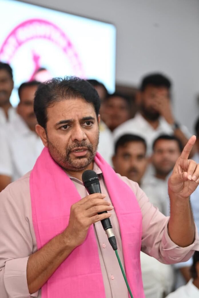 KTR in a 'mass' look... a new political strategy? KTR in a 'mass' look... a new political strategy?