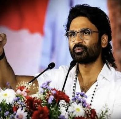 Dhanush with lotus —a new political discussion in Tamil Nadu!