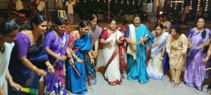 Bathukamma festivities—dance and song—in Gopireddy Nagar Bathukamma festivities—dance and song—in Gopireddy Nagar